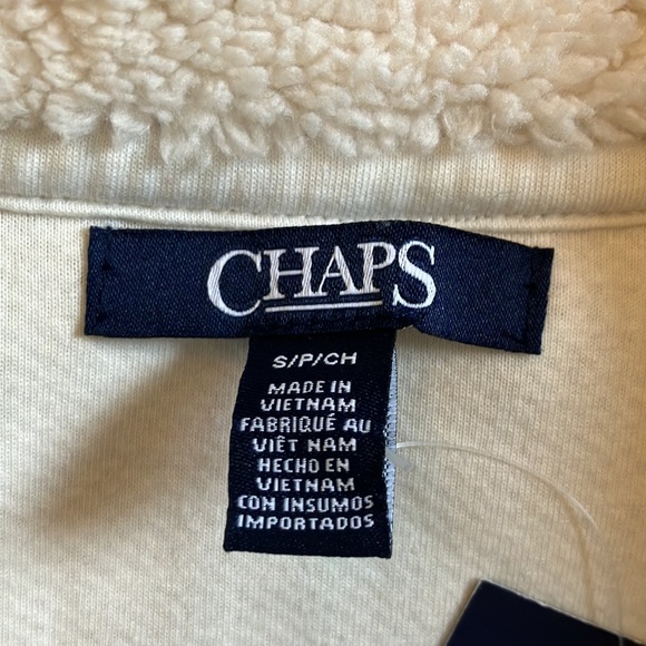 Last Chance! Chaps White Teddy Bear Vest - Picture 4 of 5